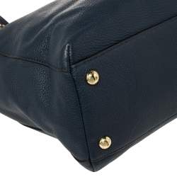 Michael Michael Kors Navy Blue Leather Harper Tote