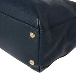 Michael Michael Kors Navy Blue Leather Harper Tote