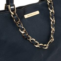 Michael Michael Kors Navy Blue Leather Harper Tote