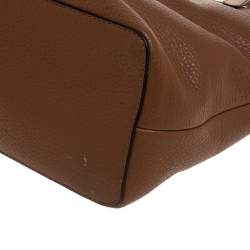 Pre Owned حقيبة يد مايكل مايكل كورس بيدفورد جلد بنية