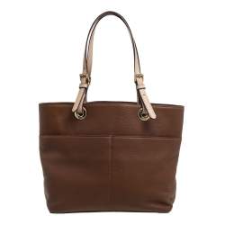 Pre Owned حقيبة يد مايكل مايكل كورس بيدفورد جلد بنية