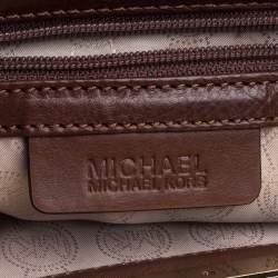 Pre Owned MICHAEL Michael Kors Gold Raffia Berkley Clutch