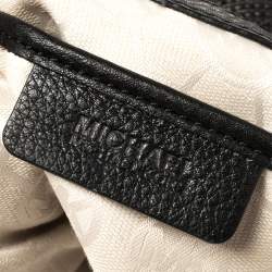 Pre Owned حقيبة مايكل مايكل كورس بينيت قش أسود وجلد