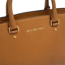 Pre Owned MICHAEL Michael Kors Brown Leather Selma Satchel