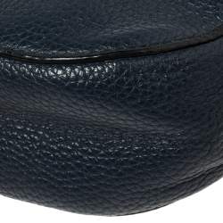Pre Owned MICHAEL Michael Kors Blue/Black Patent and Leather Mini Cecelia Crossbody Bag