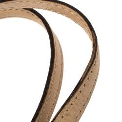 مملوكة مسبقًا حقيبة مايكل مايكل كورس جلد بيج/عنابي جيت سيت متوسطة بسحاب علوي