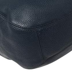 Pre Owned حقيبة هوبو مايكل مايكل كورس فالتون جلد كحلية