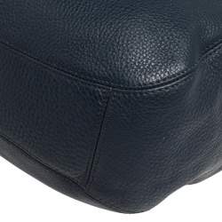 Pre Owned حقيبة هوبو مايكل مايكل كورس فالتون جلد كحلية