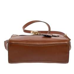 Pre Owned MICHAEL Michael Kors Brown Leather Hamilton Crossbody Bag