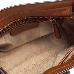 Pre Owned MICHAEL Michael Kors Brown Leather Hamilton Crossbody Bag