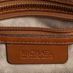 Pre Owned MICHAEL Michael Kors Brown Leather Hamilton Crossbody Bag