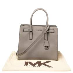 Pre Owned MICHAEL Michael Kors Grey Leather Large Dillon Tote