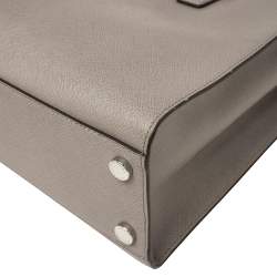 Pre Owned MICHAEL Michael Kors Grey Leather Large Dillon Tote