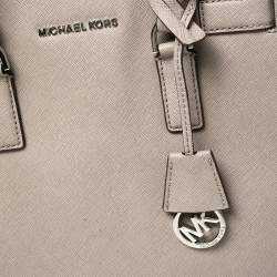 Pre Owned MICHAEL Michael Kors Grey Leather Large Dillon Tote