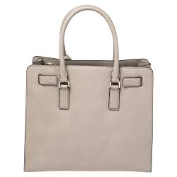 Pre Owned MICHAEL Michael Kors Grey Leather Large Dillon Tote