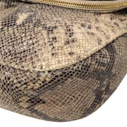 MICHAEL Michael Kors Grey Python Embossed Leather Crossbody Bag