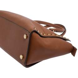 مملوكة مسبقًا MICHAEL Michael Kors Brown Studded Leather Selma Tote