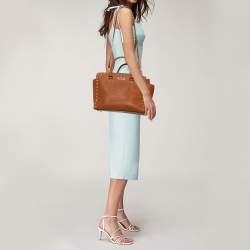 مملوكة مسبقًا MICHAEL Michael Kors Brown Studded Leather Selma Tote