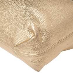 مملوكة مسبقًا MICHAEL Michael Kors Gold Leather Camden Drawstring Hobo