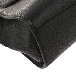 Pre Owned MICHAEL Michael Kors Black Leather Hamilton Crossbody Bag