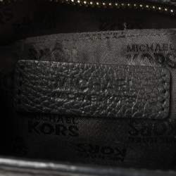 Pre Owned MICHAEL Michael Kors Black Leather Hamilton Crossbody Bag