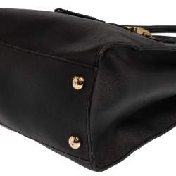 Pre Owned MICHAEL Michael Kors Black Leather Hamilton North South Tote