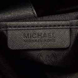 Pre Owned MICHAEL Michael Kors Black Leather Hamilton North South Tote