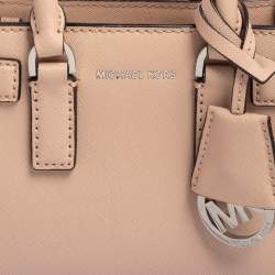 Pre Owned MICHAEL Michael Kors Pink Saffiano Leather Mini Dillon Tote