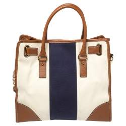 Pre Owned حقيبة مايكل مايكل كورس هاميلتون جلد وكانفاس متعدد الألوان كبيرة