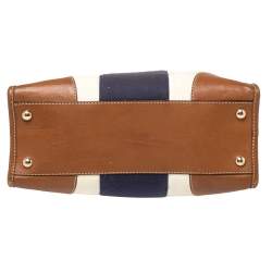 Pre Owned حقيبة ما يكل مايكل كورس هاميلتون جلد وكانفاس متعدد الألوان كبيرة