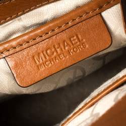 Pre Owned حقيبة مايكل مايكل كورس هاميلتون جلد وكانفاس متعدد الألوان كبيرة