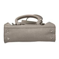 مملوكة مسبقًا MICHAEL Michael Kors Grey Leather Mini Hamilton Crossbody Bag