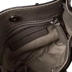 مملوكة مسبقًا MICHAEL Michael Kors Grey Leather Mini Hamilton Crossbody Bag
