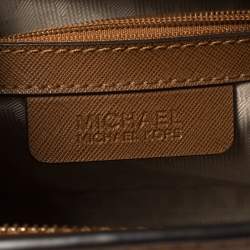 مملوكة مسبقًا MICHAEL Micheal Kors Brown Saffiano Leather Small Selma Crossbody Bag