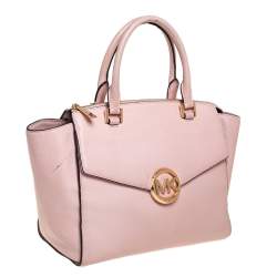 Pre Owned حقيبة ساتشل مايكل مايكل كورس هودسون جلد وردي