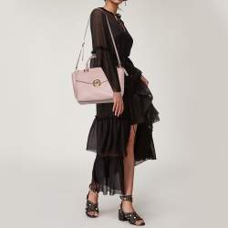 Pre Owned حقيبة ساتشل مايكل مايكل كورس هودسون جلد وردي