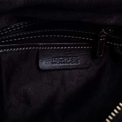 Pre Owned MICHAEL Michael Kors Brown Leather and Calfhair Margo Top Handle Bag