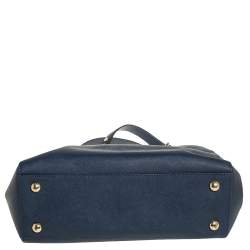 Pre Owned حقيبة مايكل مايكل كورس سينثيا جلد أزرق كحلي منوسطة