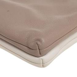 Pre Owned Michael Kors Two Tone Leather Double Zip Crossbody Bag