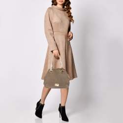 Pre Owned MICHAEL Michael Kors Beige/White Canvas Marina Grab Anchor Tote