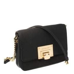 مملوكة مسبقًا MICHAEL Michael Kors Black Leather Tina Crossbody Bag