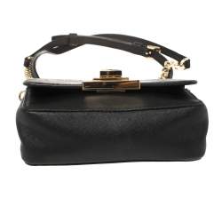 مملوكة مسبقًا MICHAEL Michael Kors Black Leather Tina Crossbody Bag