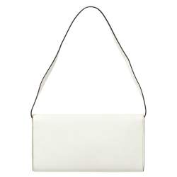 مملوكة مسبقًا حقيبة كلتش مايكل مايكل كورس تيلدا جلد سافيانو أبيض