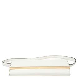 مملوكة مسبقًا حقيبة كلتش مايكل مايكل كورس تيلدا جلد سافيانو أبيض