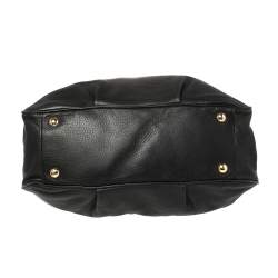 Pre Owned حقيبة يد توتس مايكل مايكل كورس فولتون جلد أسود 