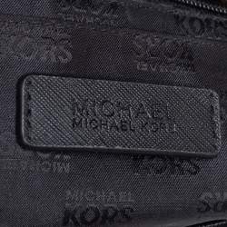 Pre Owned MICHAEL Michael Kors Black Leather Tina Studded Top Handle Bag