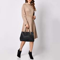 مملوكة مسبقًا MICHAEL Michael Kors Black Saffiano Leather Large Cynthia Tote