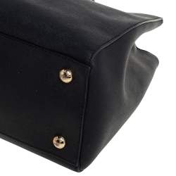 مملوكة مسبقًا MICHAEL Michael Kors Black Saffiano Leather Large Cynthia Tote