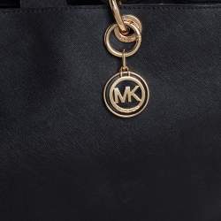 مملوكة مسبقًا MICHAEL Michael Kors Black Saffiano Leather Large Cynthia Tote