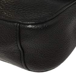 Pre Owned MICHAEL Michael Kors Black Leather Fulton Crossbody Bag